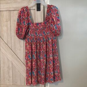 Zara Floral Puff Sleeve Dress